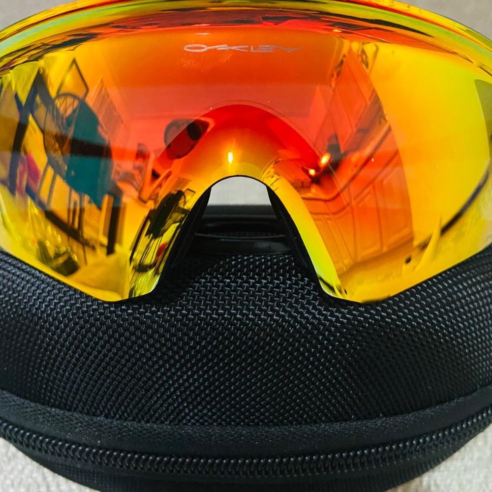 Oakley encoder running racing cycling glasses sunglasses yellow/red prizm - Picture 3 of 6